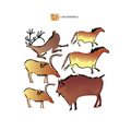 Clinton Cave Paintings Wall Stickers 11-CC